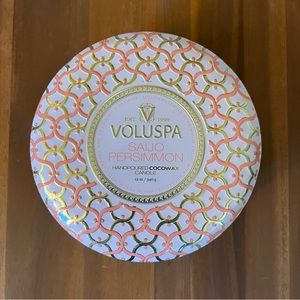 Voluspa 3 Wick Decorative Tin Candle Saijo Persimmon
340g/12oz.